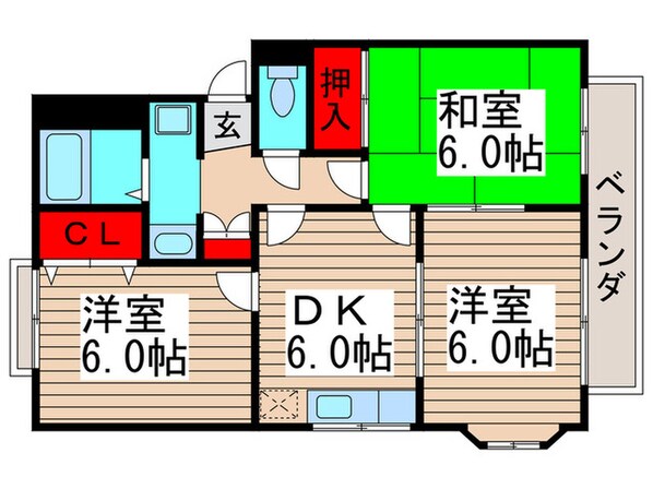 ハイム・プワ－ルⅡの物件間取画像